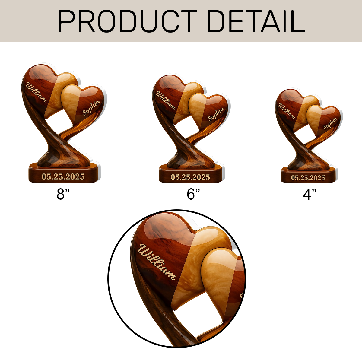 Couple Heart - Personalized Acrylic Plaque
