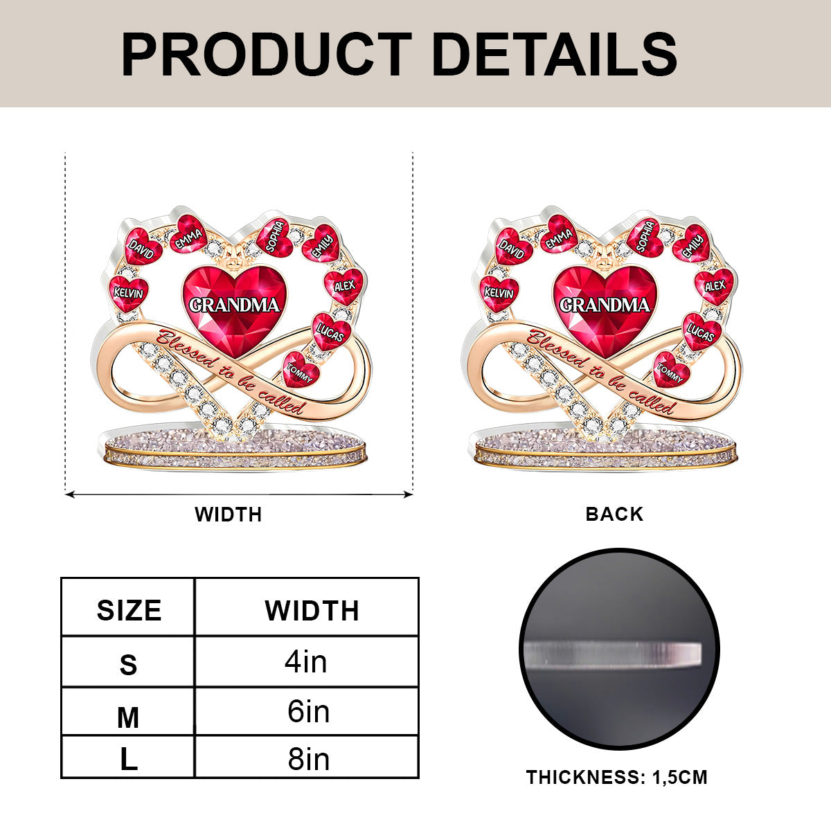 Blessed To Be Called - Personalized Acrylic Plaque