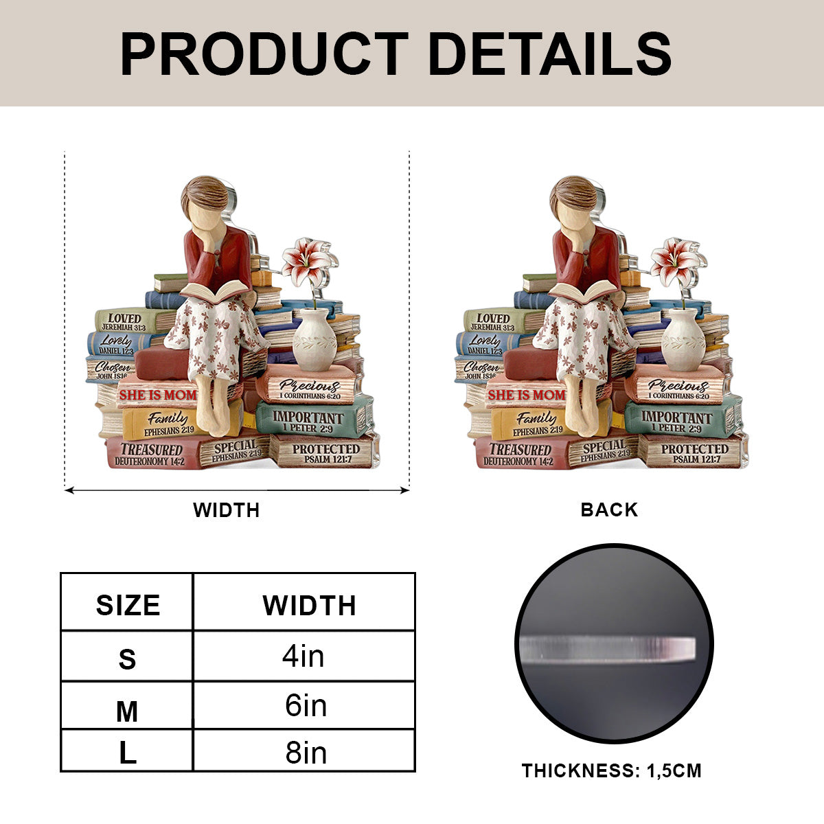 She Is Mom - Personalized Acrylic Plaque