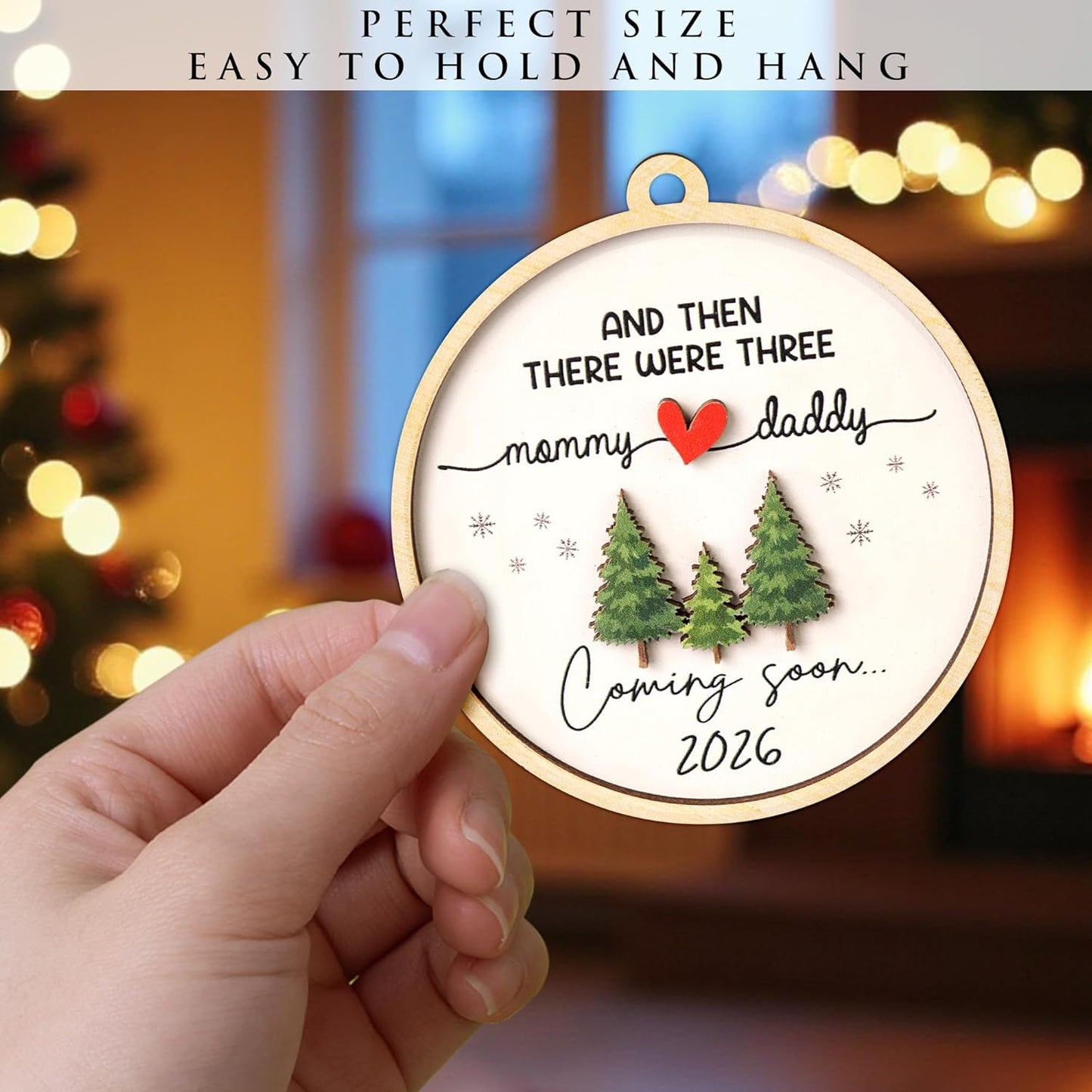 Expecting Baby Ornament 2026, Pregnancy Announcement for Husband Grandparents Family Aunt, Gifts for Expecting Parents Expecting Parents to Be Unique Gifts 2026