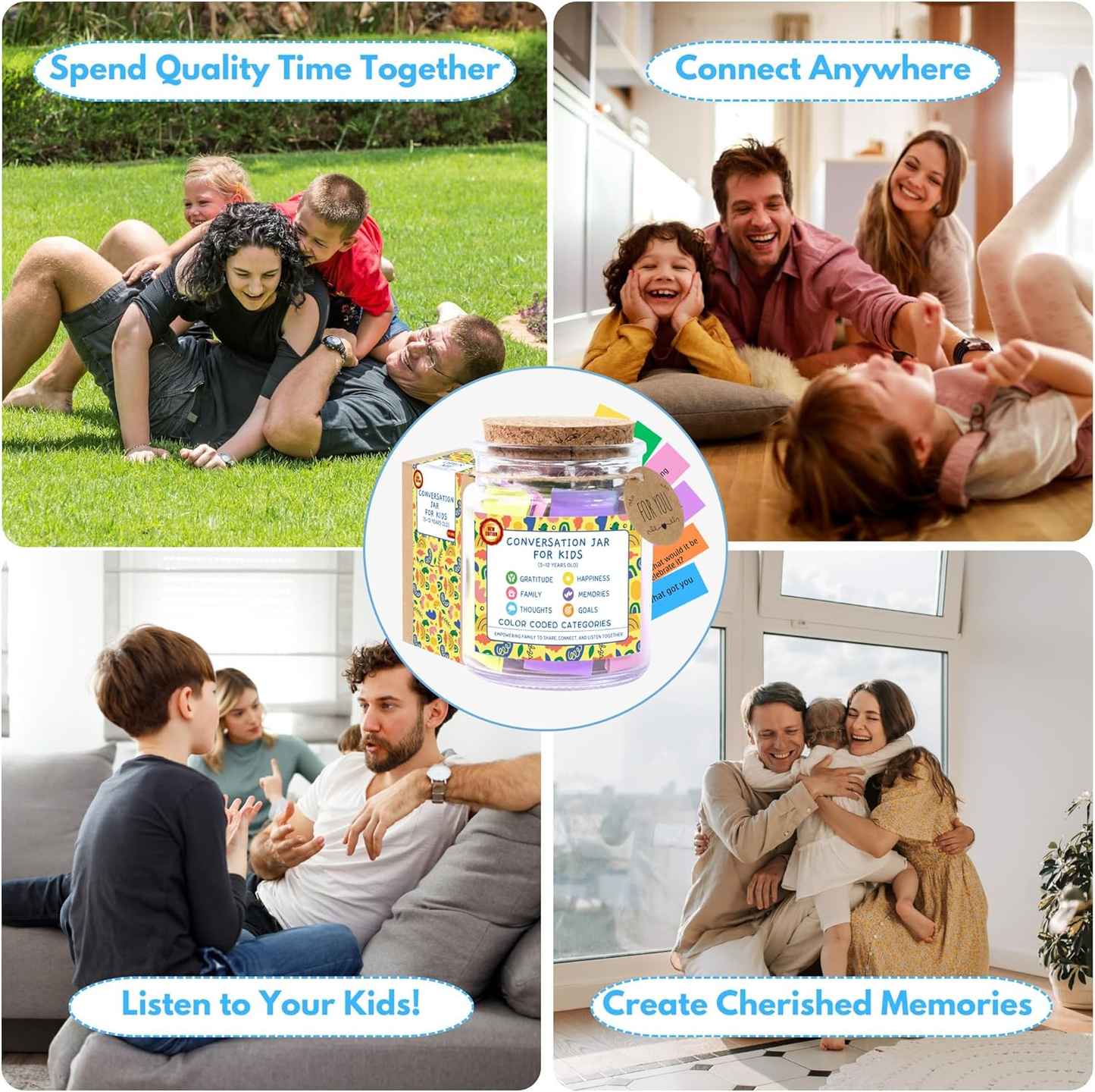 Conversation Cards for Kids in Jar