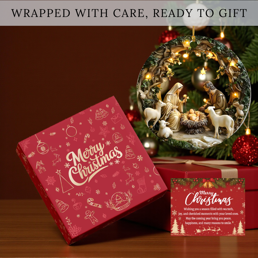 Holy Nativity Acrylic Ornament