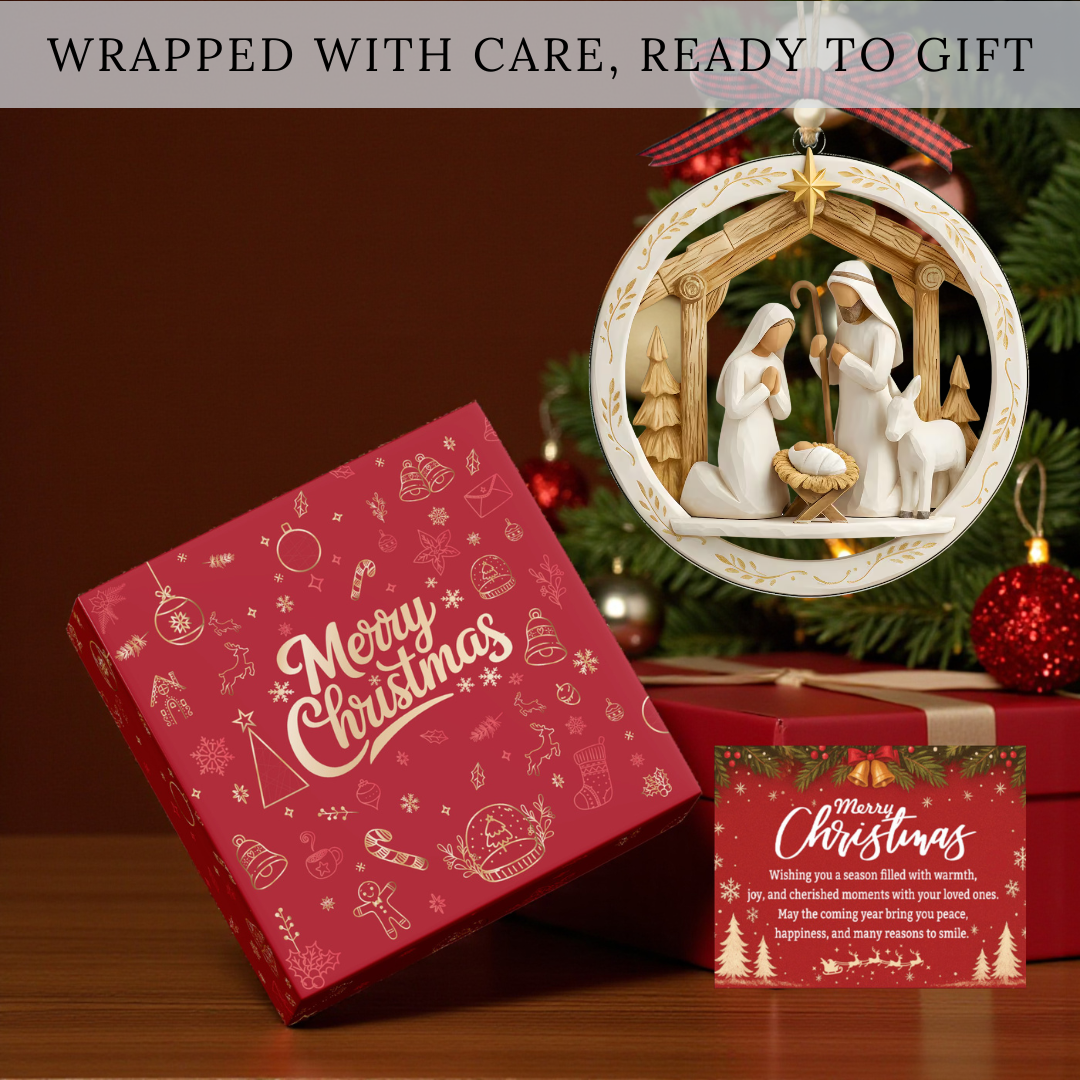 Nativity Scene Christmas Ornament