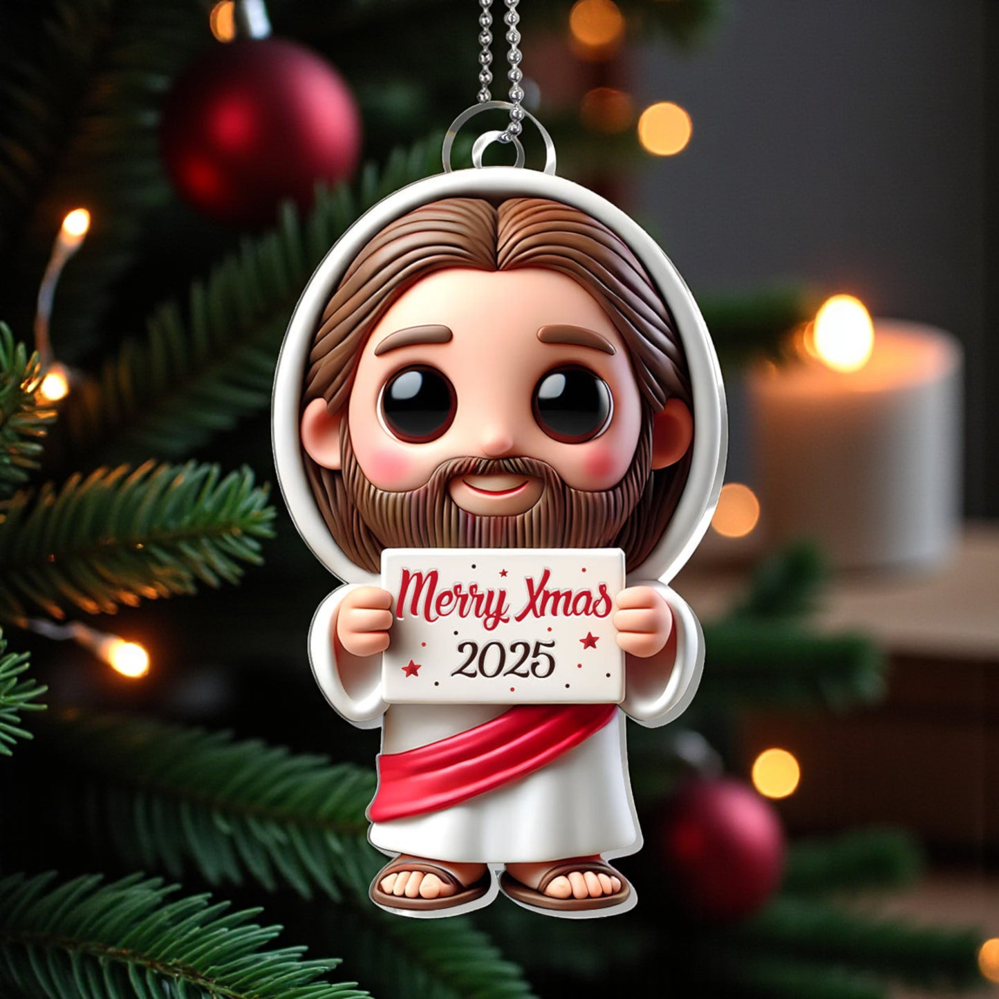 Merry Christmas 2025 Ornament