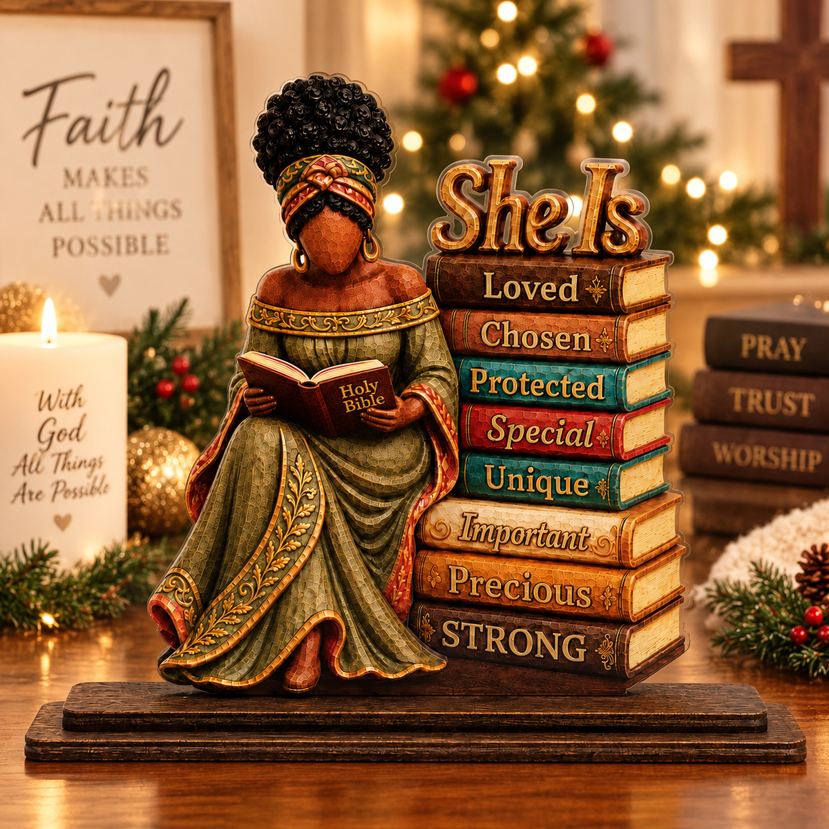 She Is Chosen Christian Plaque