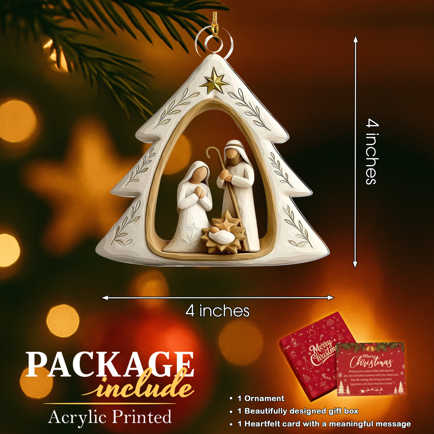 Sacred Night Nativity Ornament