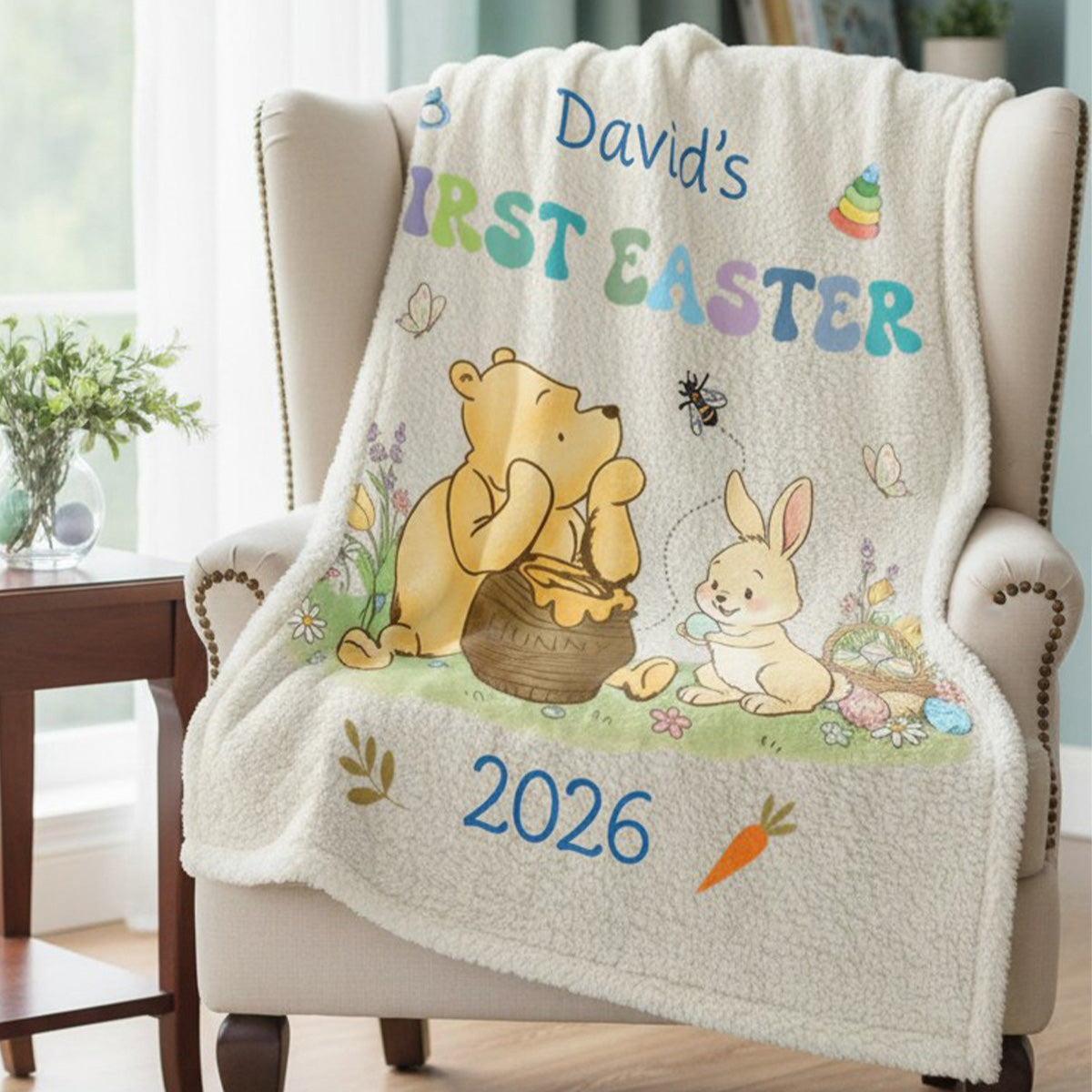 Baby's First Easter - Personalized Blanket