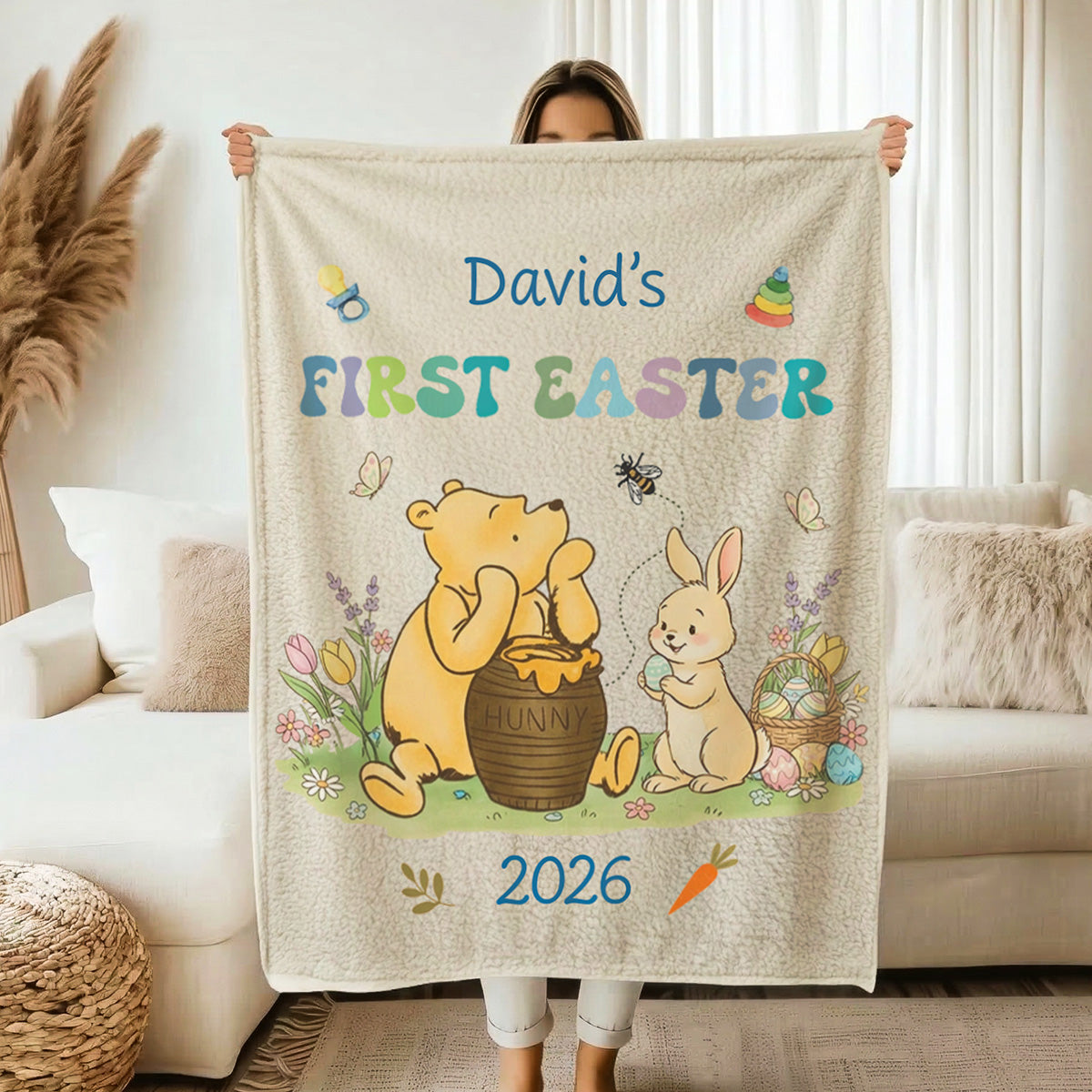 Baby's First Easter - Personalized Blanket