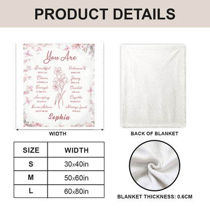 You Are - Personalized Sherpa Blanket