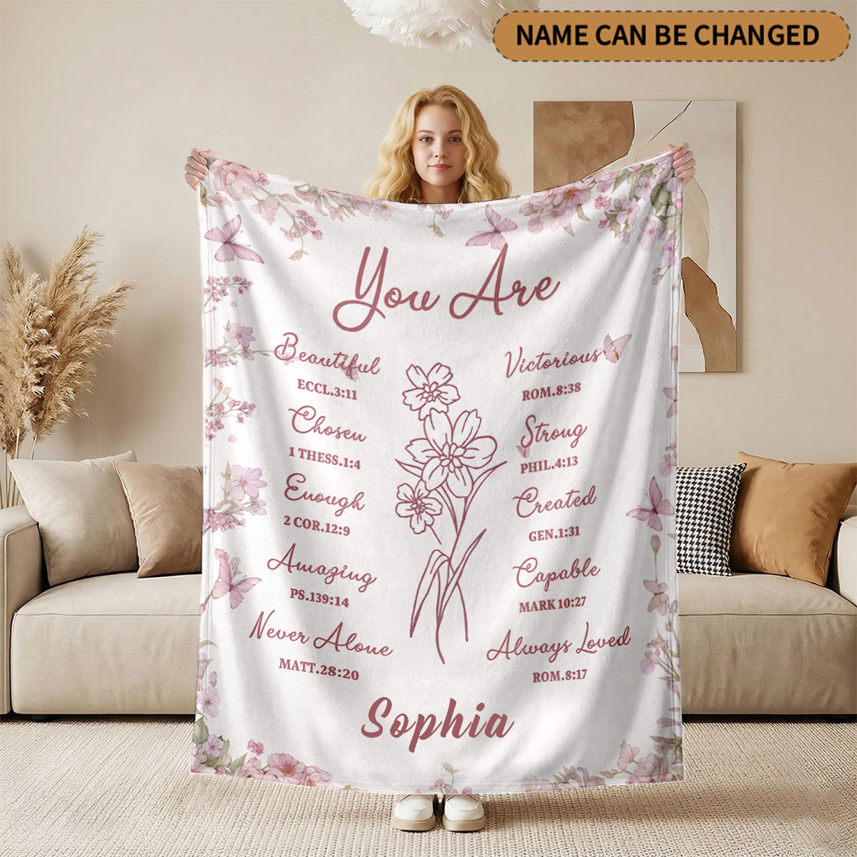 You Are - Personalized Sherpa Blanket