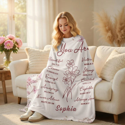 You Are - Personalized Sherpa Blanket