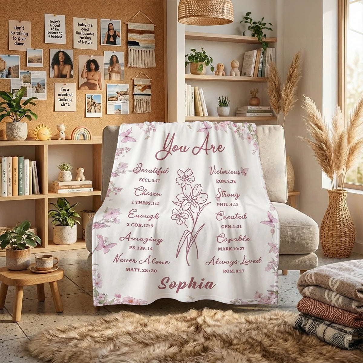 You Are - Personalized Sherpa Blanket