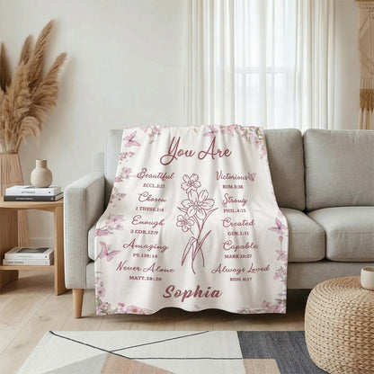 You Are - Personalized Sherpa Blanket