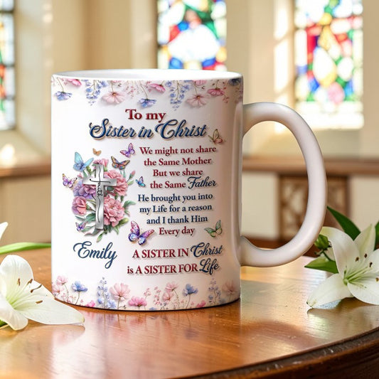 Sister In Christ - Personalized Mug