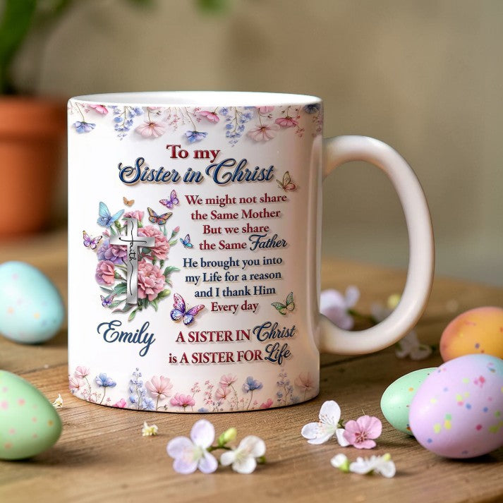Sister In Christ - Personalized Mug