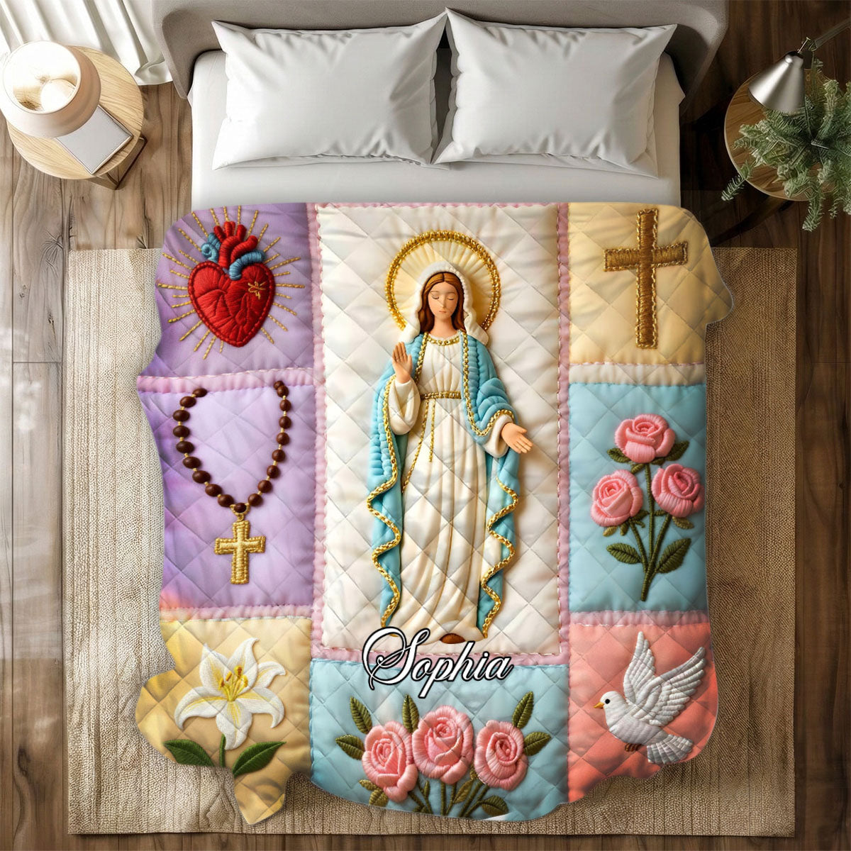 Maria - Personalized Sherpa Blanket