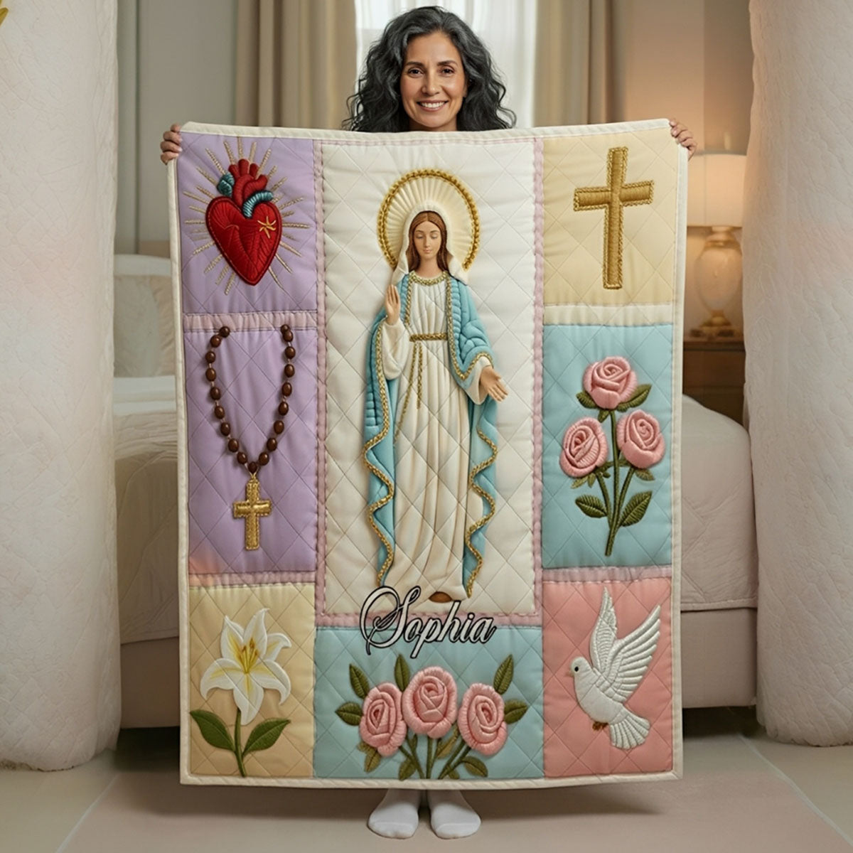 Maria - Personalized Sherpa Blanket