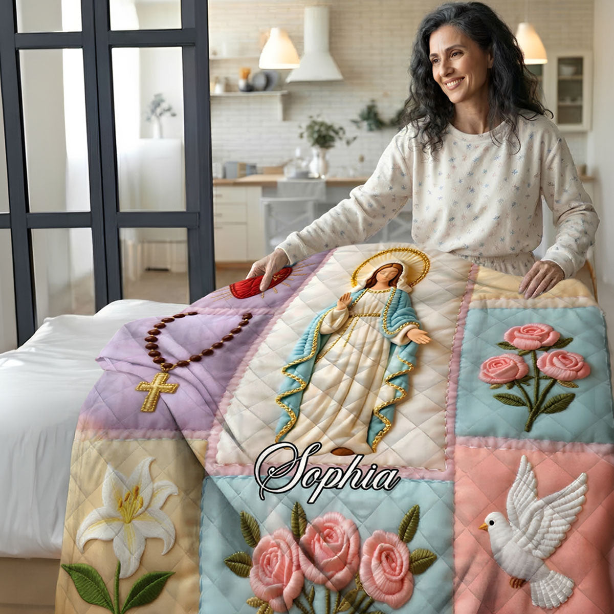 Maria - Personalized Sherpa Blanket