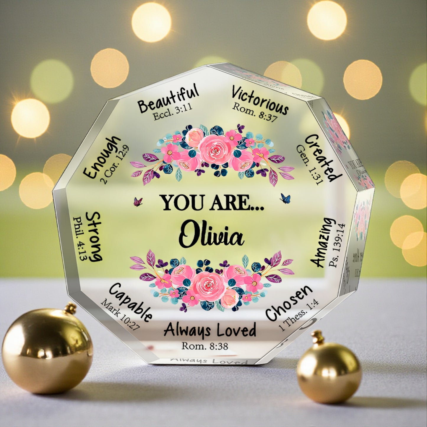 You Are -  Personalized Acrylic Plaque