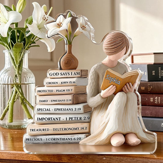 She Is Mom - Personalized  Acrylic Plaque