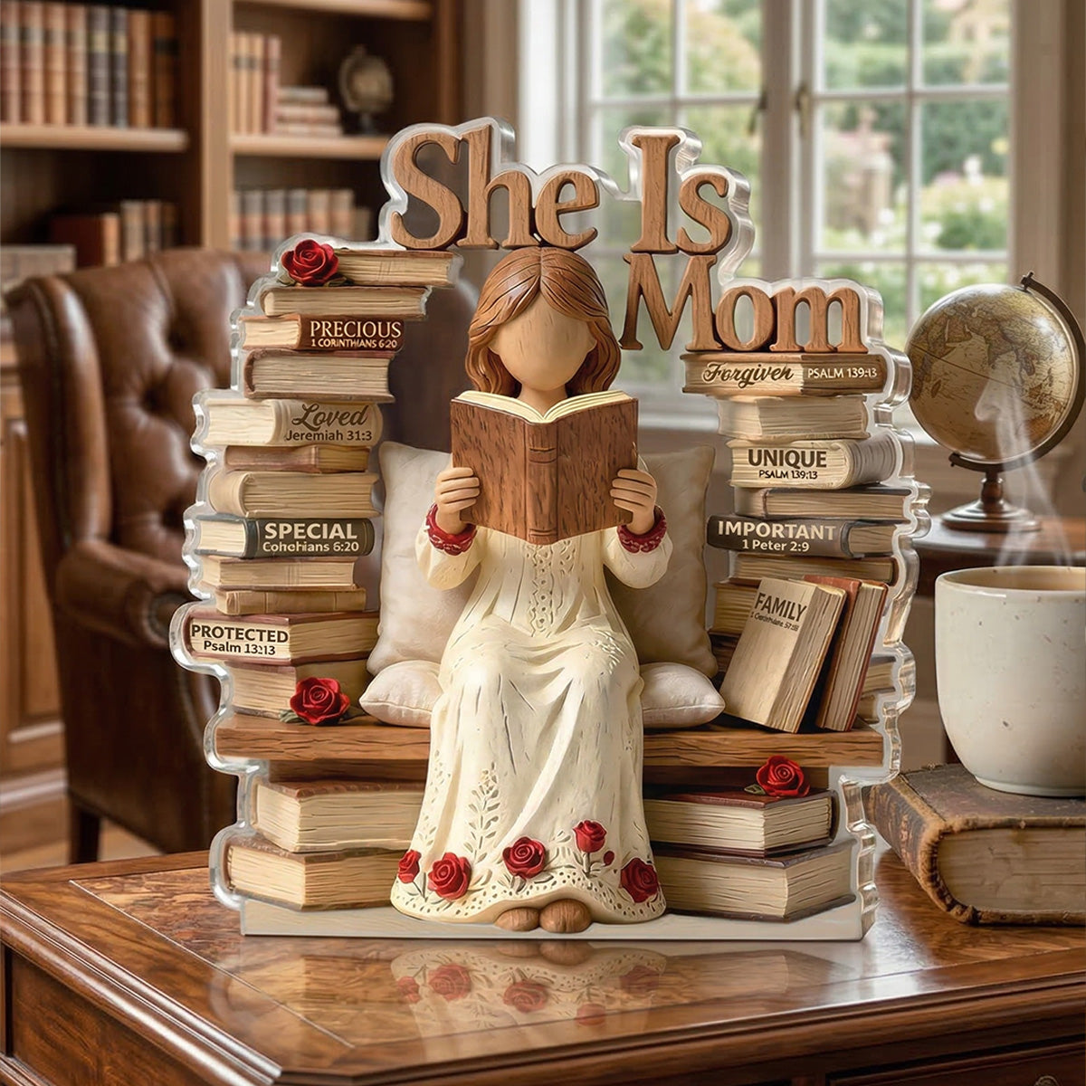 She Is Mom - Personalized  Acrylic Plaque