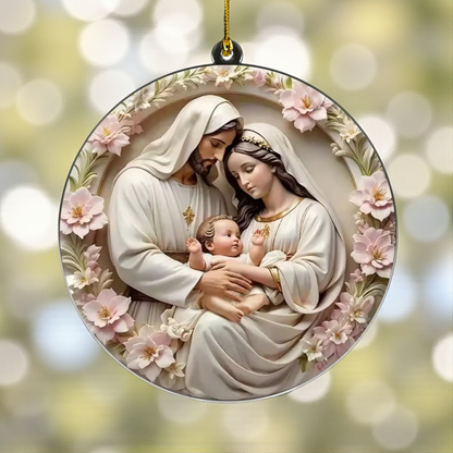 Holy Family Acrylic Ornament
