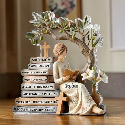 She Is Mom - Personalized Acrylic Plaque