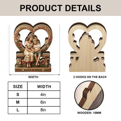 The Love Between A Mother And Her Child Is Forever - Personalized  Wooden Block