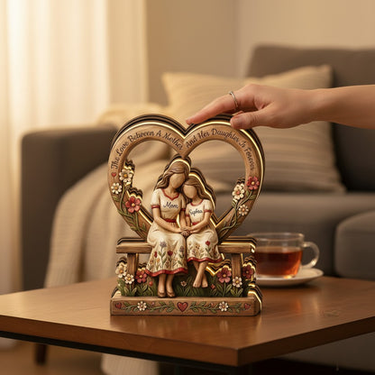 The Love Between A Mother And Her Child Is Forever - Personalized  Wooden Block