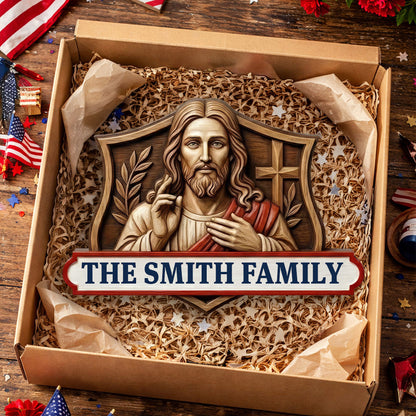 Christian Home Decor - Personalized Door Sign