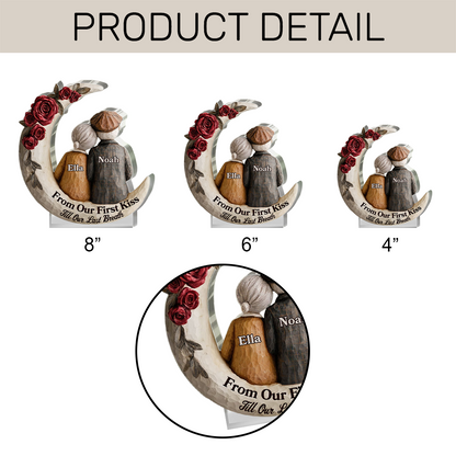 From Our First Kiss Till Our Last Breath - Personalized Acrylic Plaque