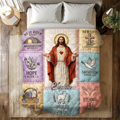 Jesus - Personalized Sherpa Blanket