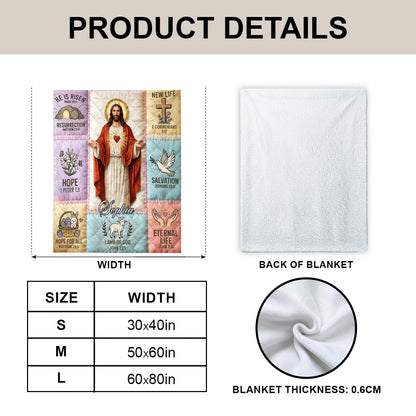 Jesus - Personalized Sherpa Blanket