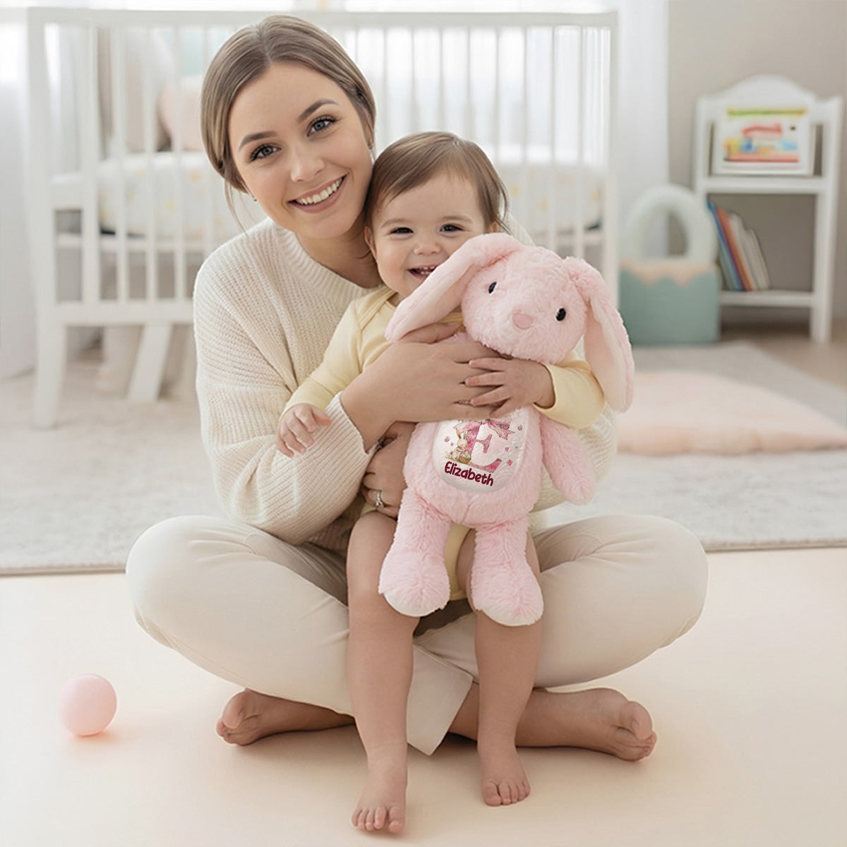 Grandma Loves You - Personalized Stuffed Bunny