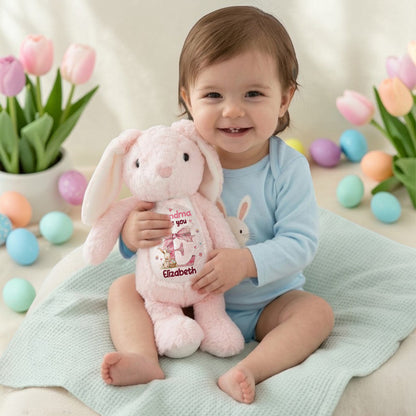 Grandma Loves You - Personalized Stuffed Bunny