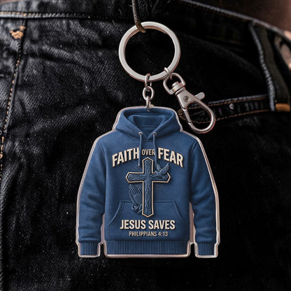 Faith Over Fear - Personalized  Keychain