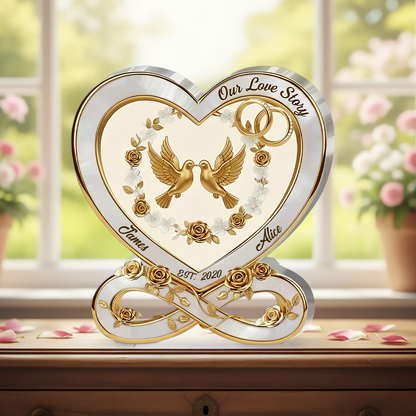 Our love story - Personalized Acrylic Plaque
