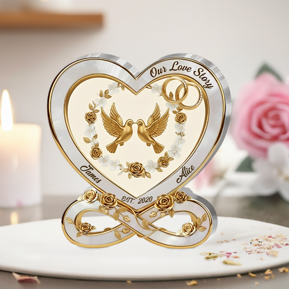 Our love story - Personalized Acrylic Plaque