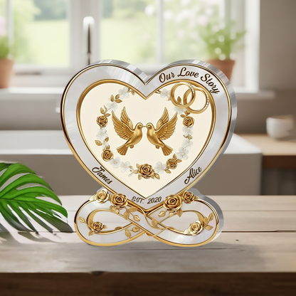 Our love story - Personalized Acrylic Plaque