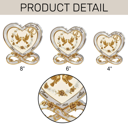 Our love story - Personalized Acrylic Plaque