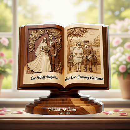 Our Walk Begins and Our Journey Continues- Personalized Acrylic Plaque