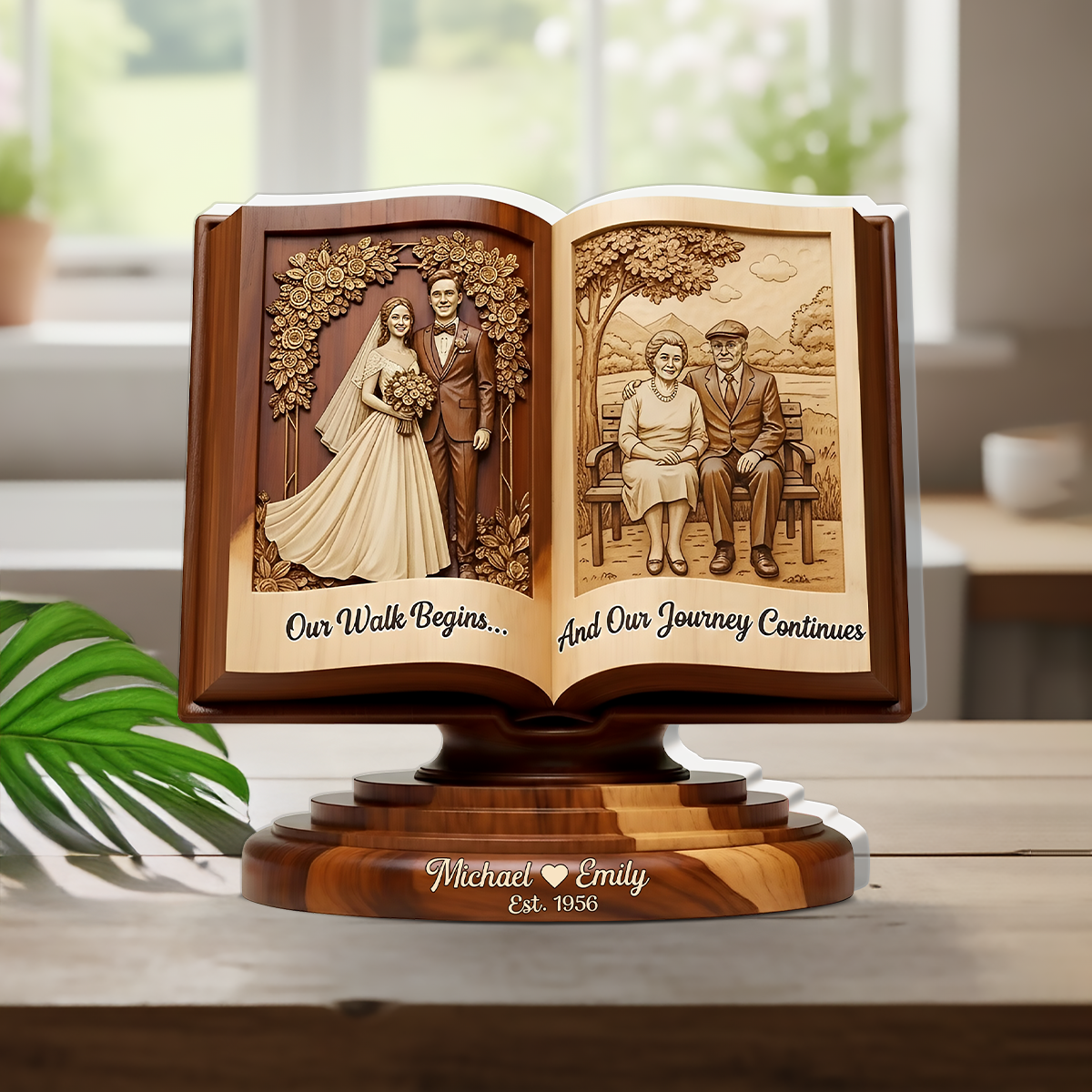 Our Walk Begins and Our Journey Continues- Personalized Acrylic Plaque