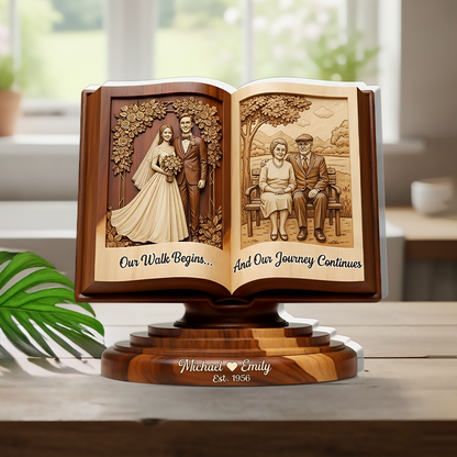Our Walk Begins and Our Journey Continues- Personalized Acrylic Plaque