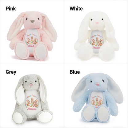 Happy Easter - Personalized Stuffed Bunny
