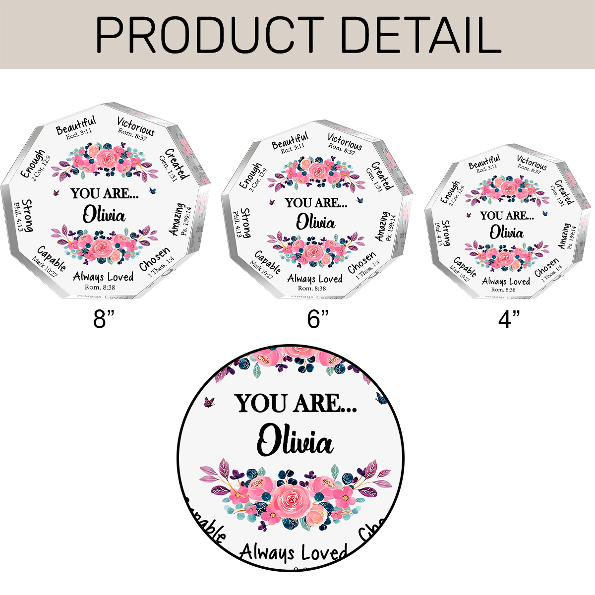 You Are -  Personalized Acrylic Plaque