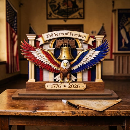 Freedom And Blessing - Wooden Plaque