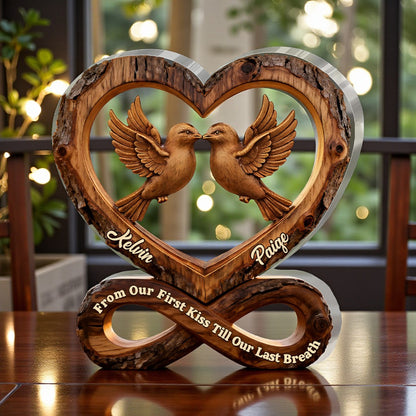 From Our First Kiss Till Our Last Breath - Personalized Acrylic Plaque