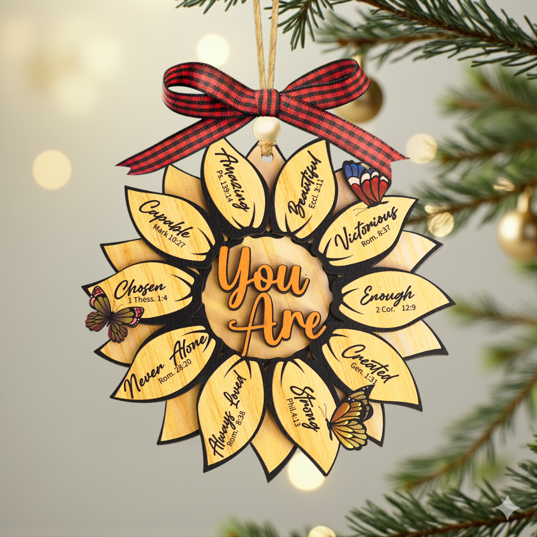 God Says You are Christian Christmas Ornament
