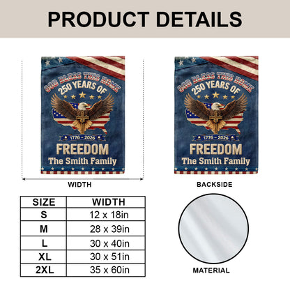 God Bless This Home - Personalized Garden Flag