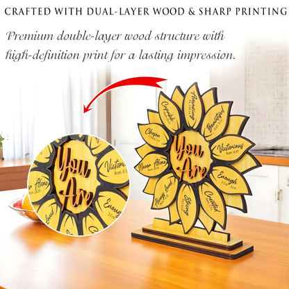 God Says You Are Wood Plaque